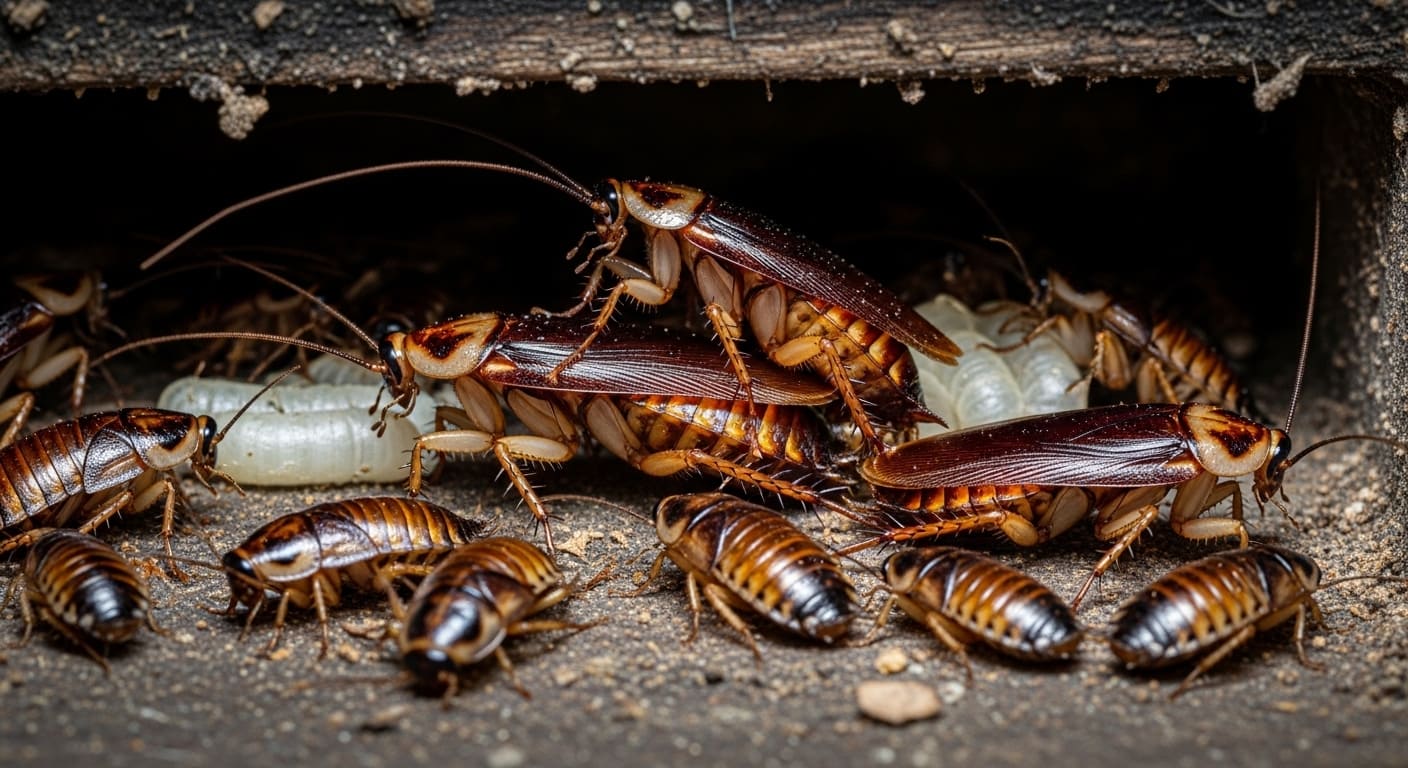 Successful cockroach protection and colony elimination
