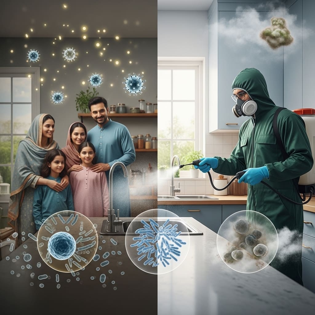 Successful disinfection and sterilization of an office environment
