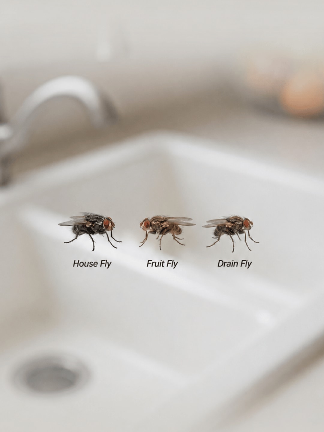 Identifying fly breeding sites and species in a kitchen environment