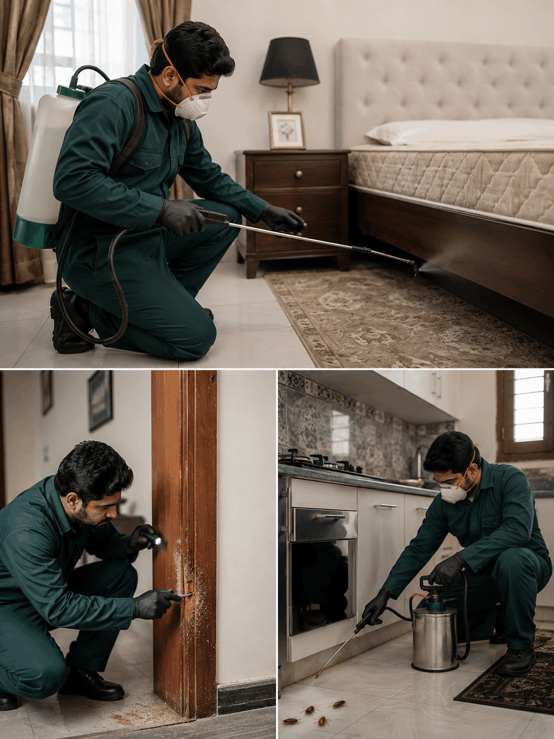 Signs requiring whole-home fumigation like persistent bed bugs